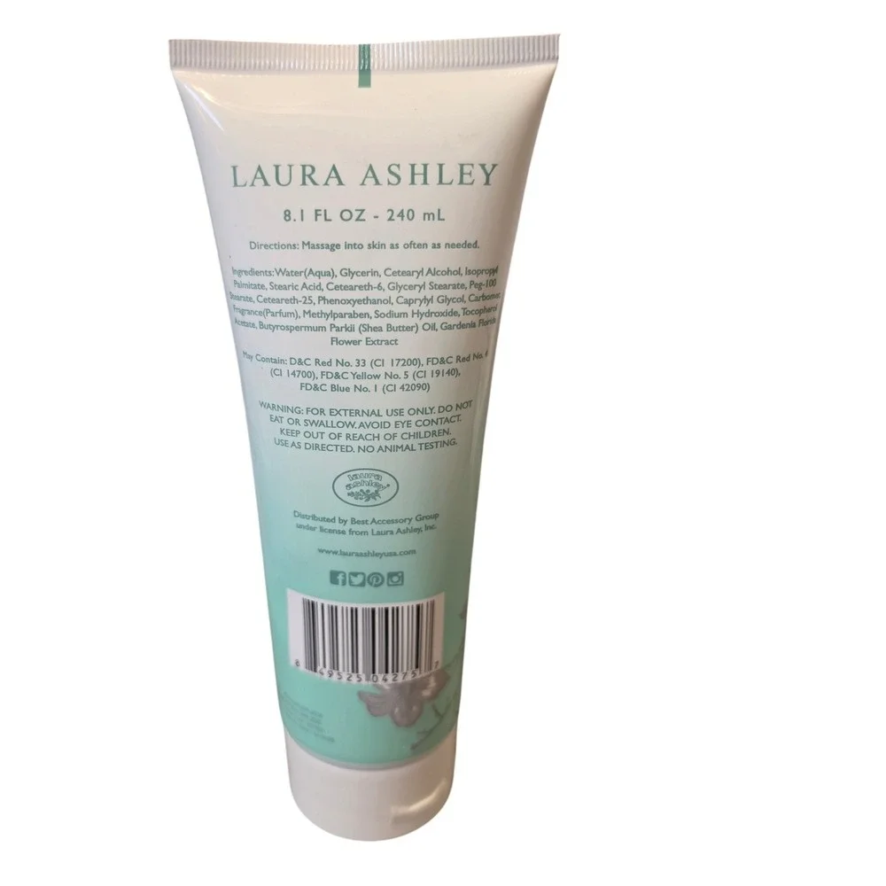 Laura Ashley White Gardenia Body‎ Moisturize 8.1oz **Discontinued**